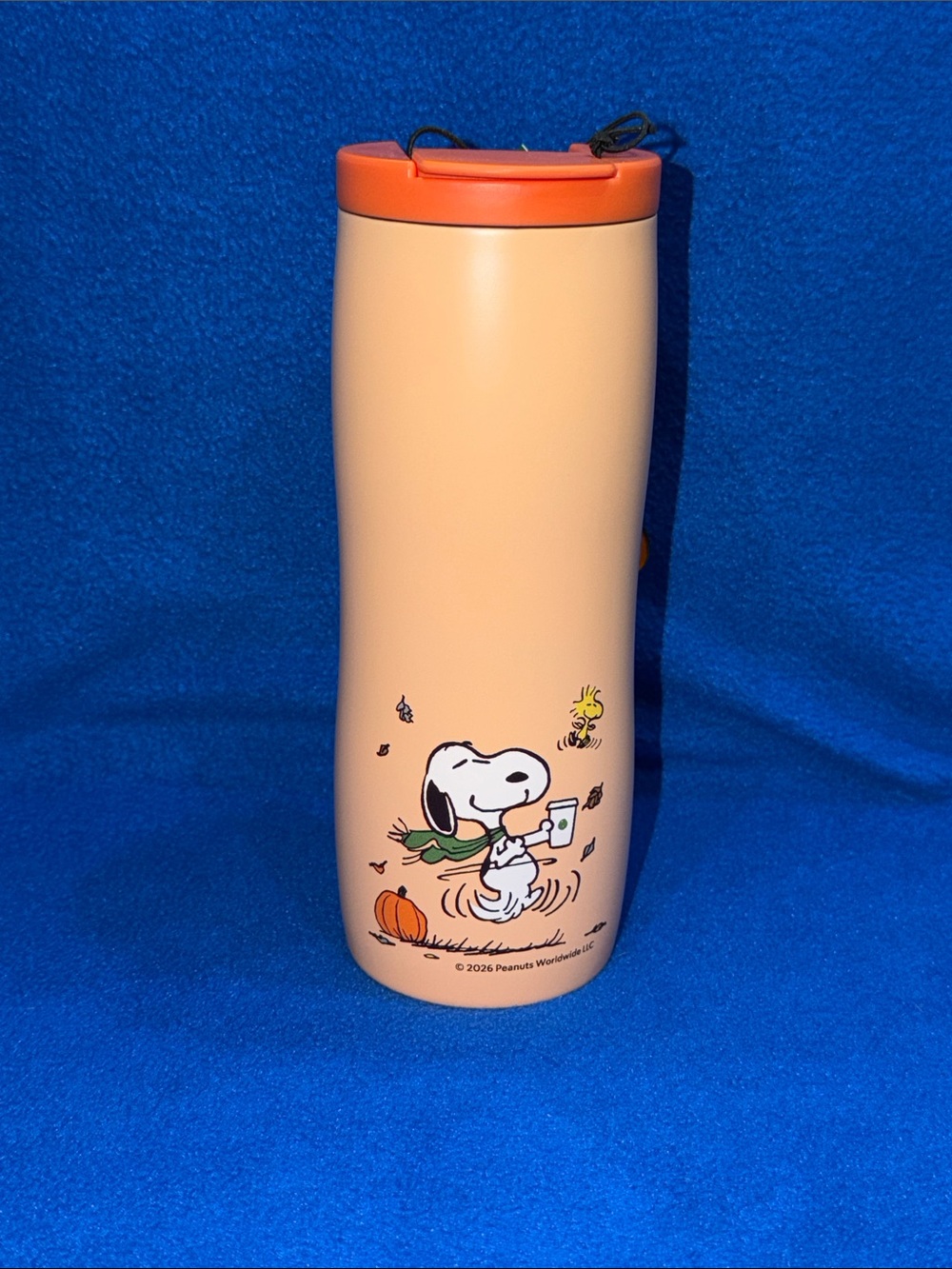 Peanuts + Starbucks Snoopy Orange SS Tumbler 2026 US Release NWT
